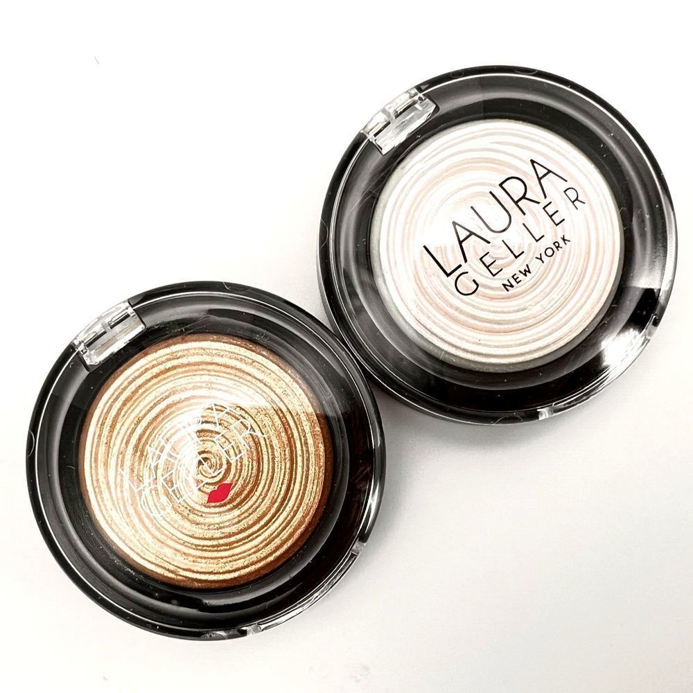 Laura Geller DramaLASH Mascara, Eyeliner, Eyeshadow/Illuminator 4-PIECE SET! - Picture 8 of 16